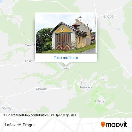 Карта Lašovice