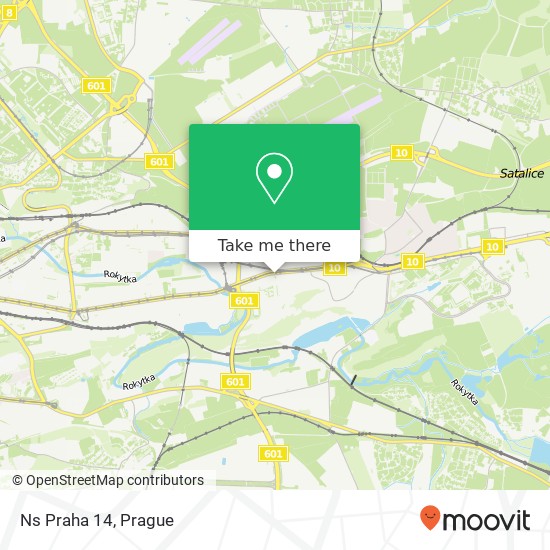 Ns Praha 14 map