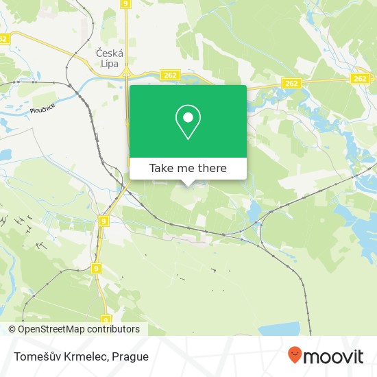 Tomešův Krmelec map