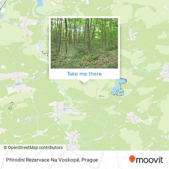 Přírodní Rezervace Na Voskopě map
