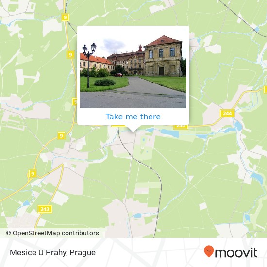 Карта Měšice U Prahy