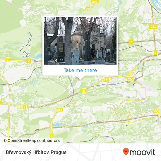 Břevnovský Hřbitov map
