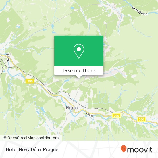 Hotel Nový Dům map