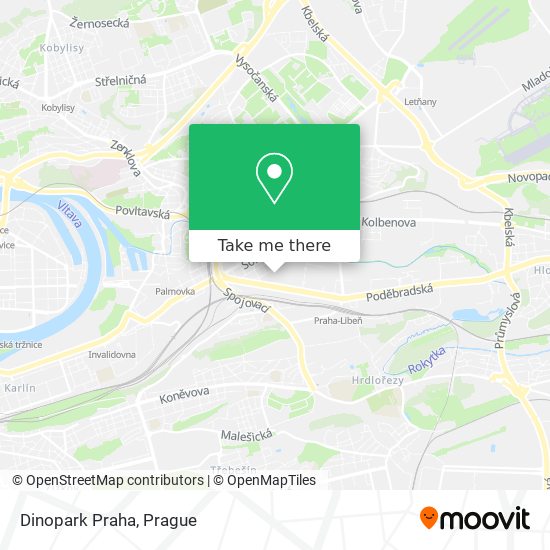 Dinopark Praha map