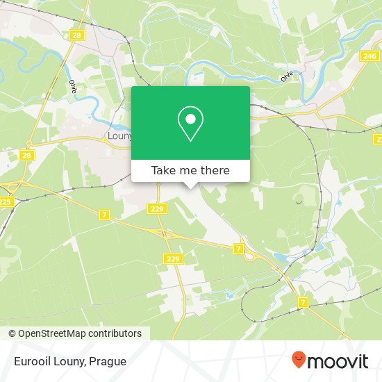 Eurooil Louny map