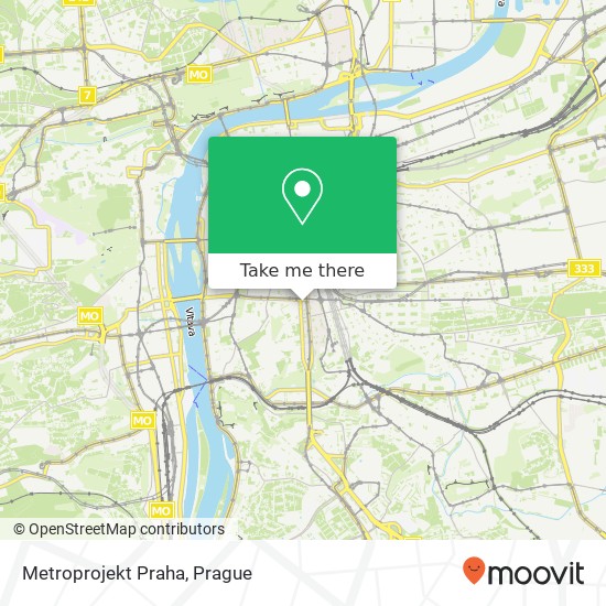Карта Metroprojekt Praha