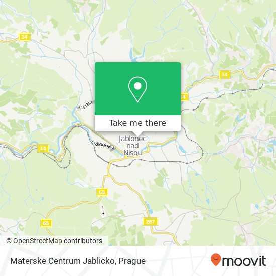 Карта Materske Centrum Jablicko