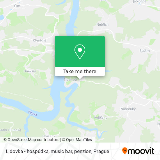 Lidovka - hospůdka, music bar, penzion map