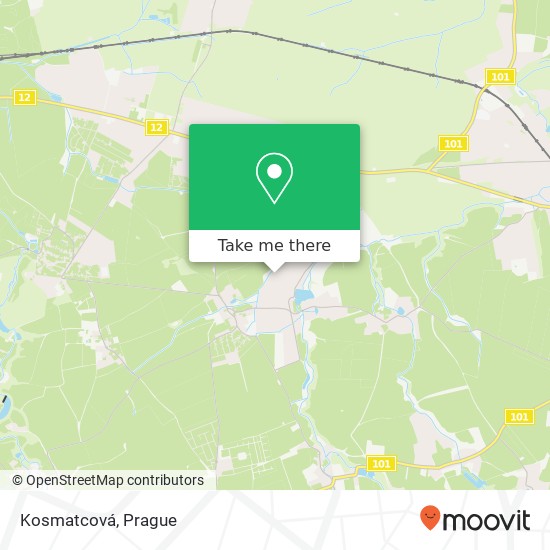 Kosmatcová map