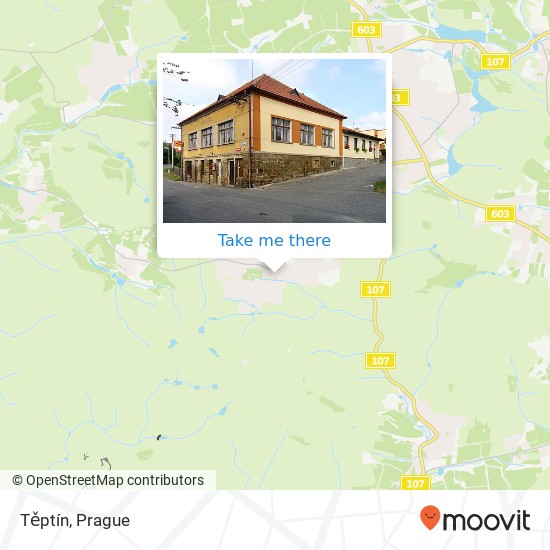 Těptín map