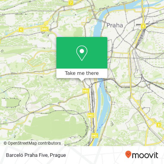 Карта Barceló Praha Five