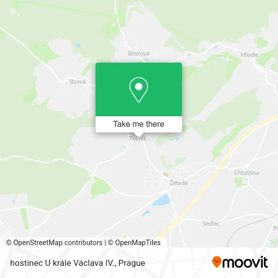 Карта hostinec U krále Václava IV.