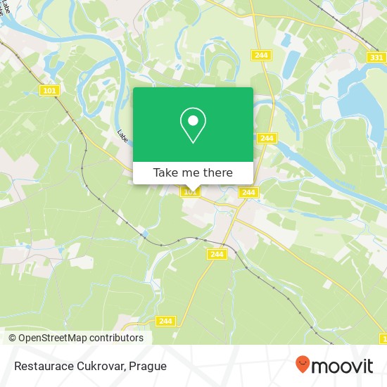 Restaurace Cukrovar map