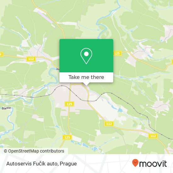 Autoservis Fučík auto map