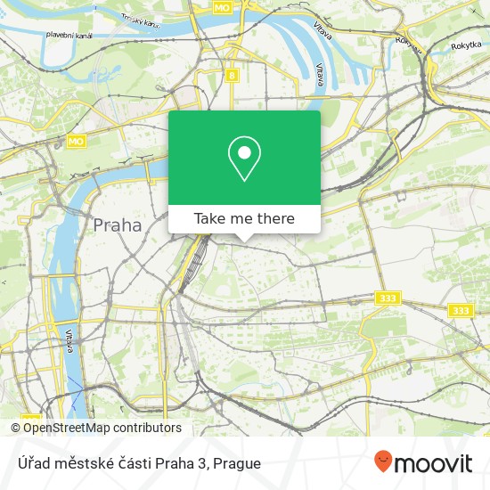 Úřad městské části Praha 3 map