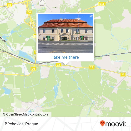 Карта Běchovice