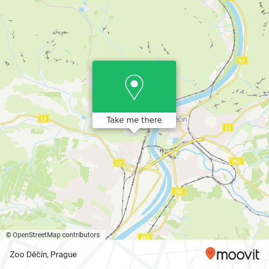 Карта Zoo Děčín