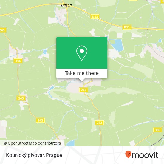 Kounický pivovar map