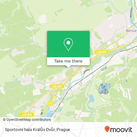 Sportovní hala Králův Dvůr map