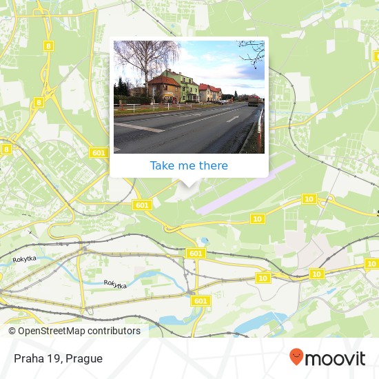 Praha 19 map