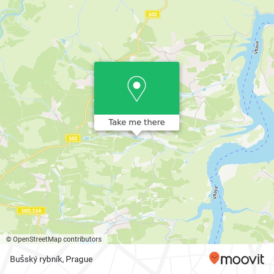 Bušský rybník map
