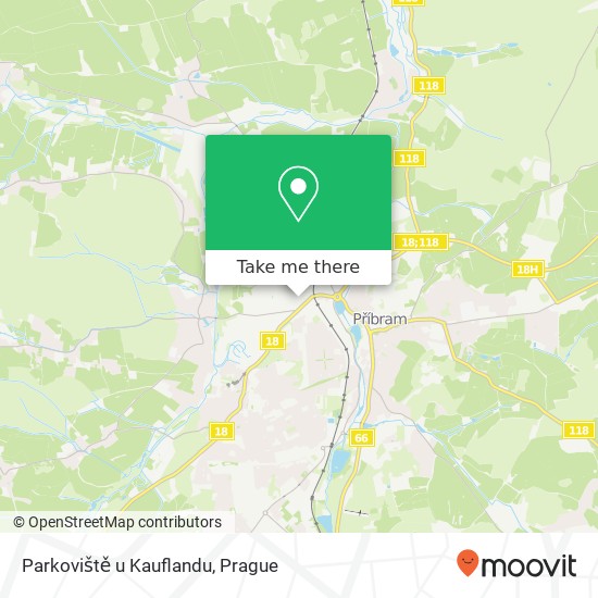 Parkoviště u Kauflandu map