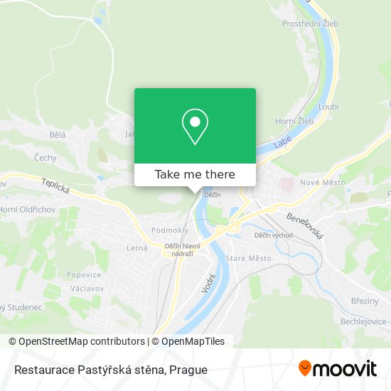 Restaurace Pastýřská stěna map