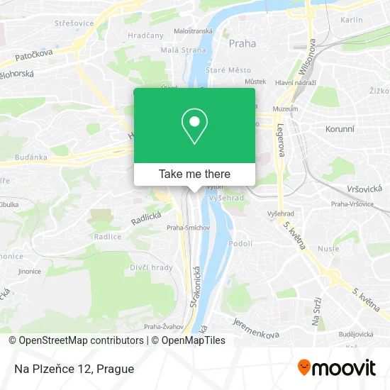 Карта Na Plzeňce 12