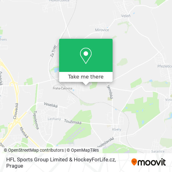 HFL Sports Group Limited & HockeyForLife.cz map