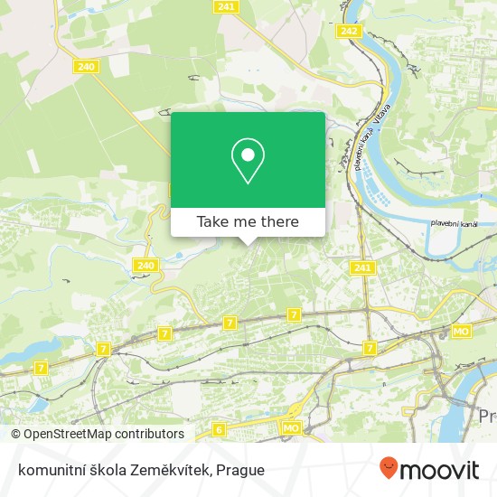 komunitní škola Zeměkvítek map