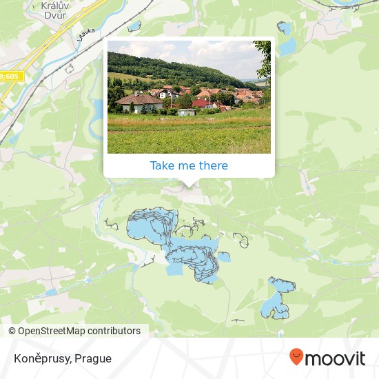 Koněprusy map