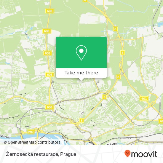 Žernosecká restaurace map