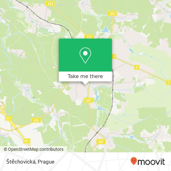 Štěchovická map