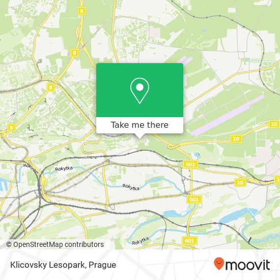 Карта Klicovsky Lesopark