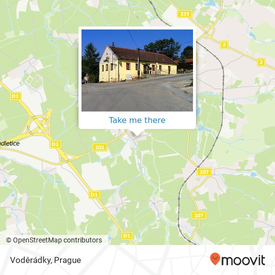 Voděrádky map