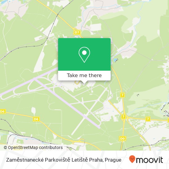 Zaměstnanecké Parkoviště Letiště Praha map