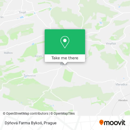 Dýňová Farma Bykoš map
