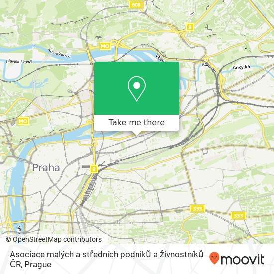 Asociace malých a středních podniků a živnostníků ČR map