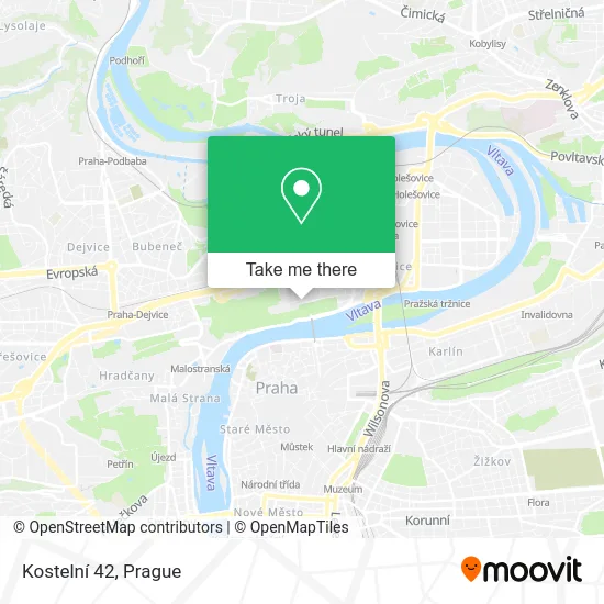 Карта Kostelní 42