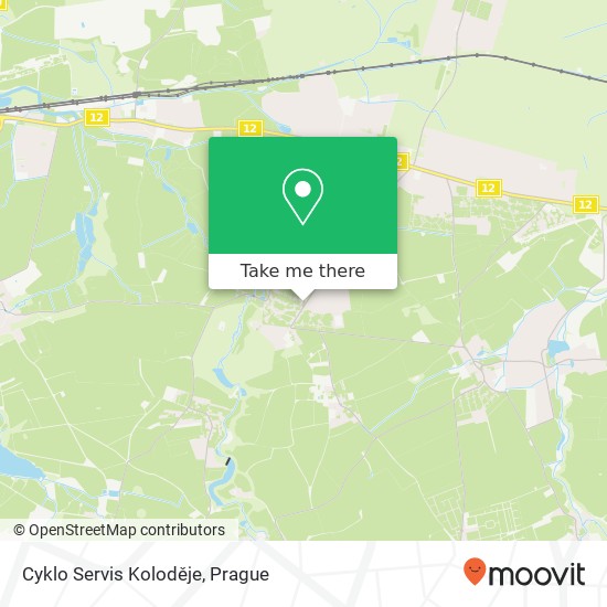 Карта Cyklo Servis Koloděje