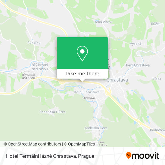 Hotel Termální lázně Chrastava map