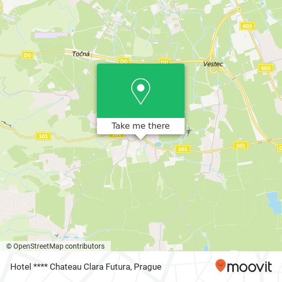 Hotel **** Chateau Clara Futura map