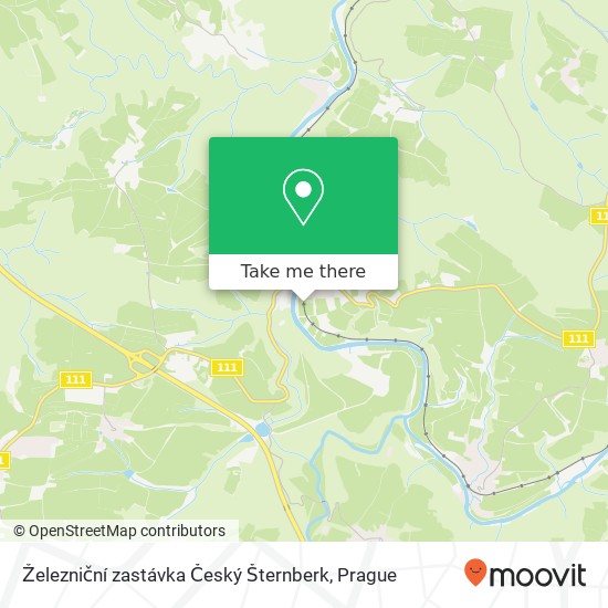 Карта Železniční zastávka Český Šternberk