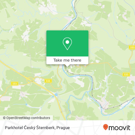 Parkhotel Český Šternberk map