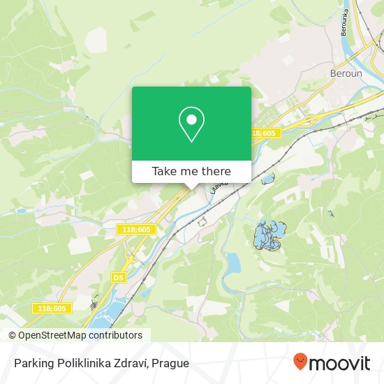 Карта Parking Poliklinika Zdraví