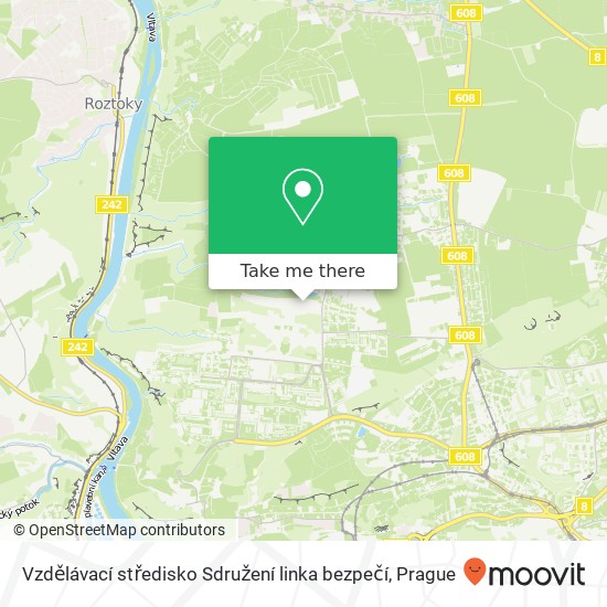 Vzdělávací středisko Sdružení linka bezpečí map