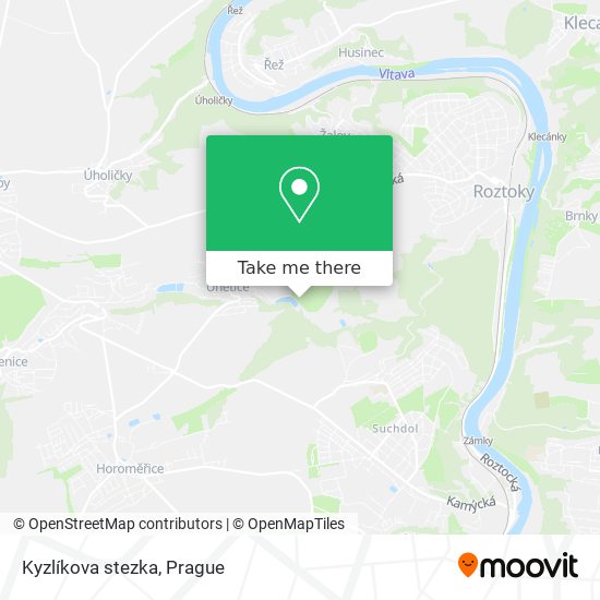 Kyzlíkova stezka map