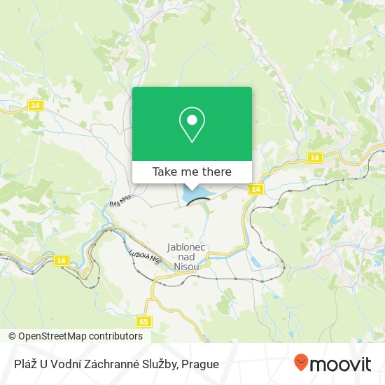 Pláž U Vodní Záchranné Služby map