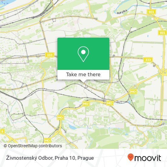 Živnostenský Odbor, Praha 10 map