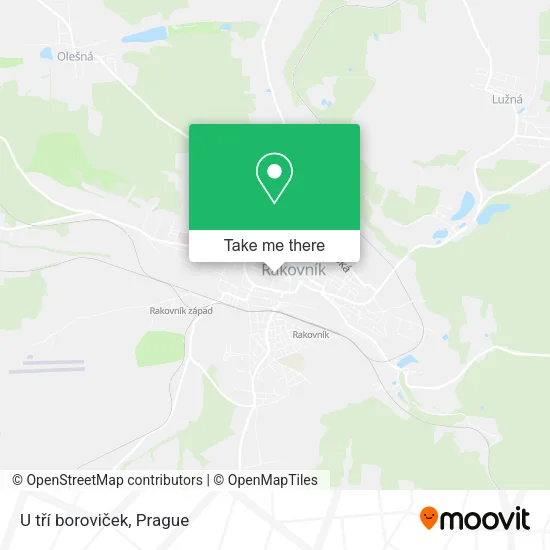 Карта U tří boroviček